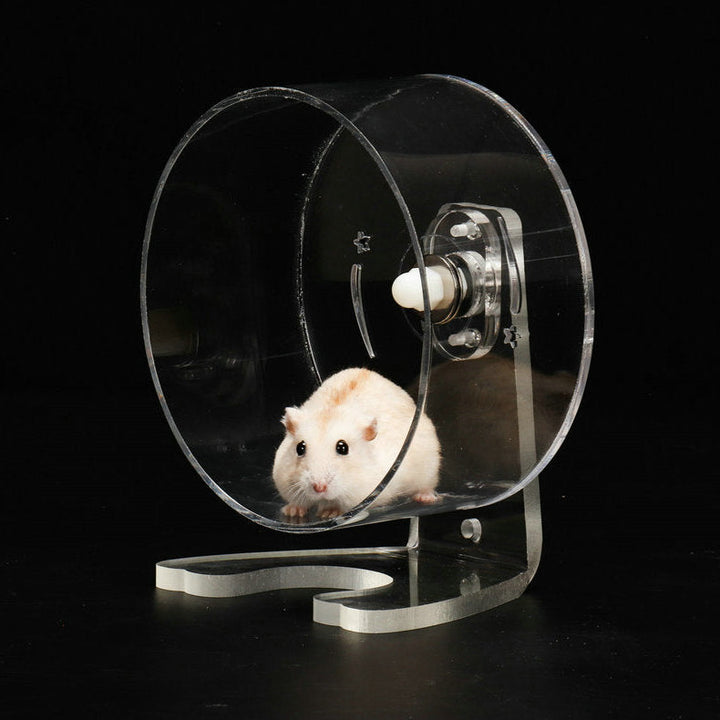 Enhance Your Hamster's Fitness with the Acrylic Pet Running Wheel