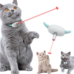 Unleash the Fun with the Automatic Cat Toy Smart Laser Teasing Cat Collar