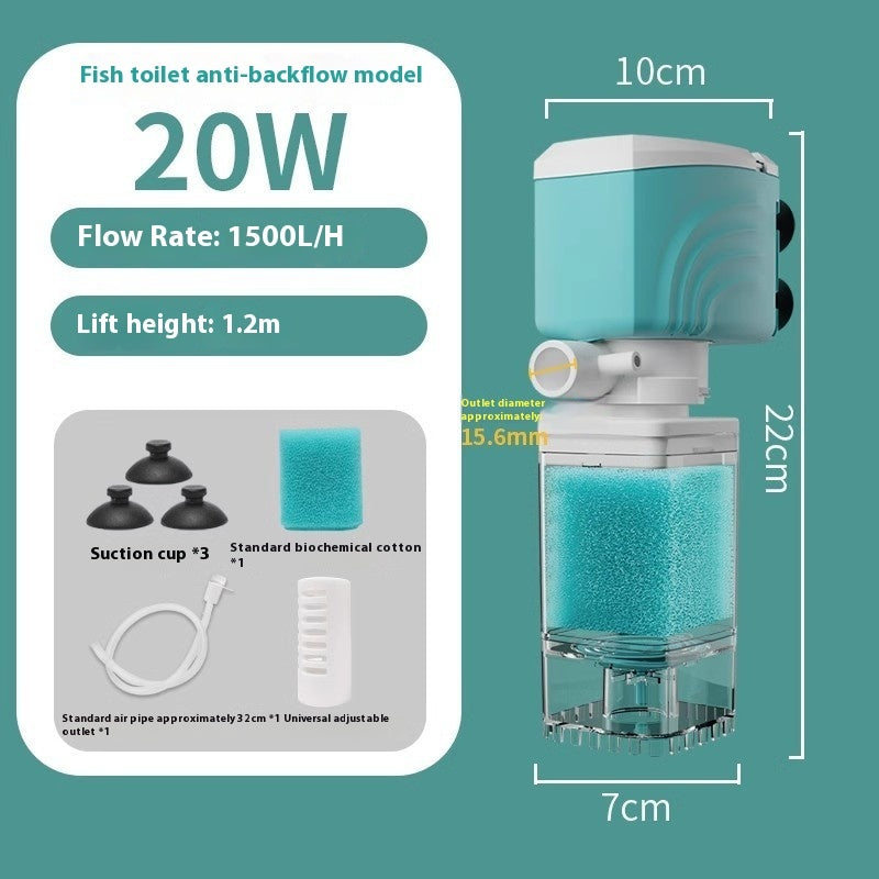 Transform Your Fish Tank with the Aerating Anti Back Flow Filter