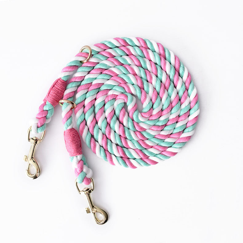 Rainbow Knitting Of Traction Rope