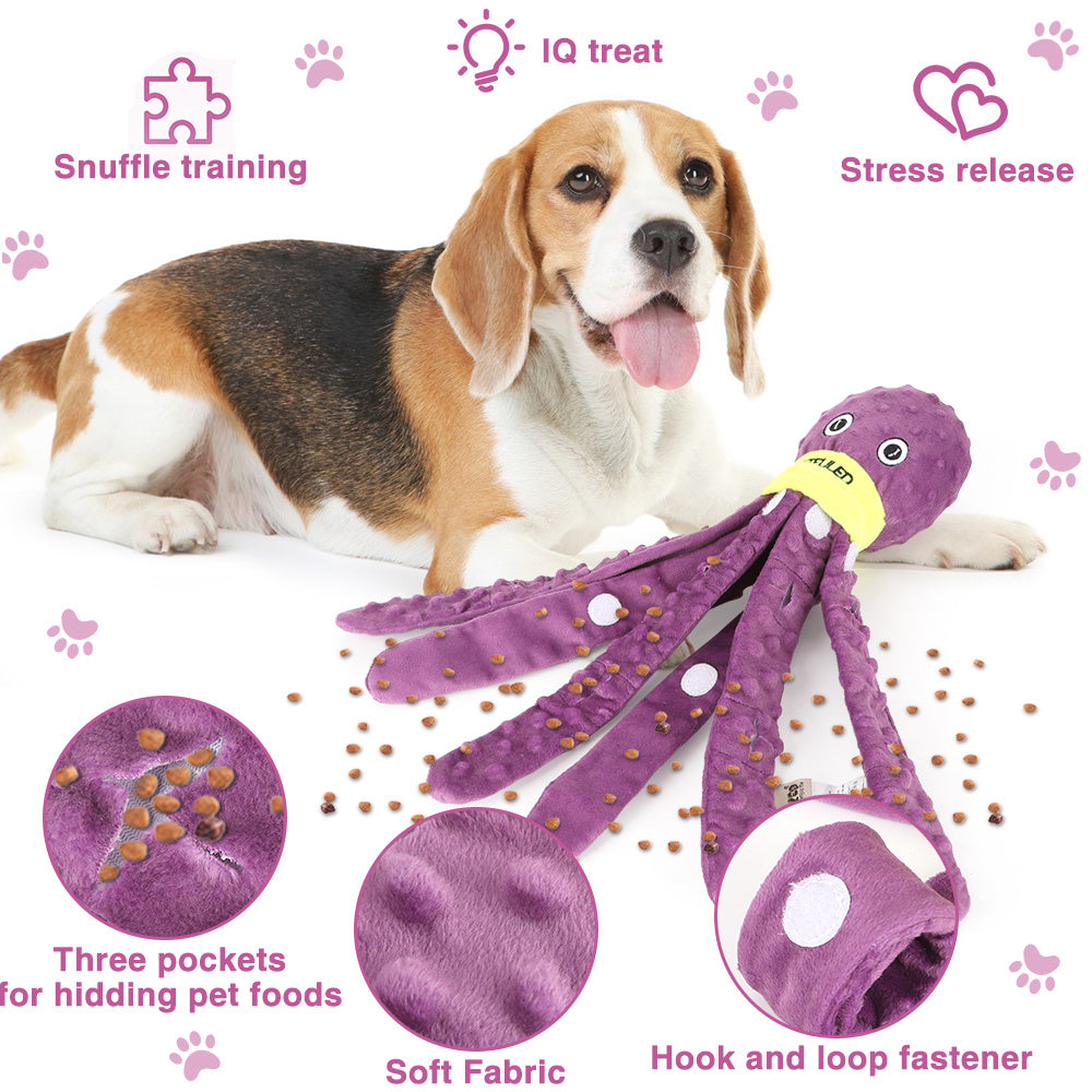 Dog Snuffle Toy Dog Plush Octopus Toys