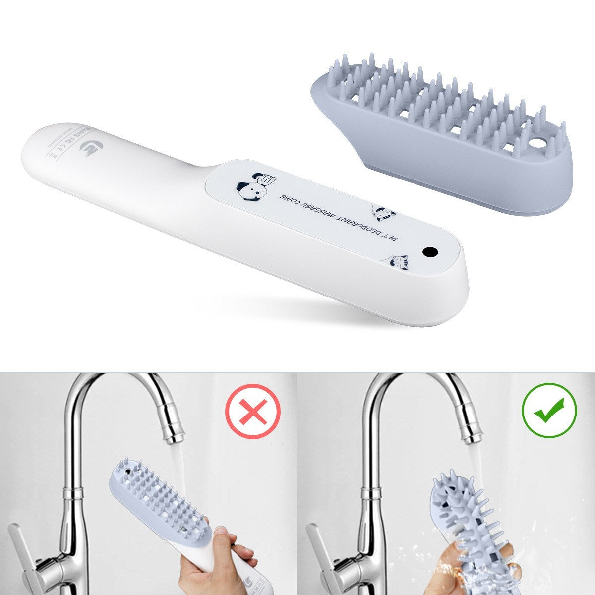 Pet Silicone Massage Brush Deodorant