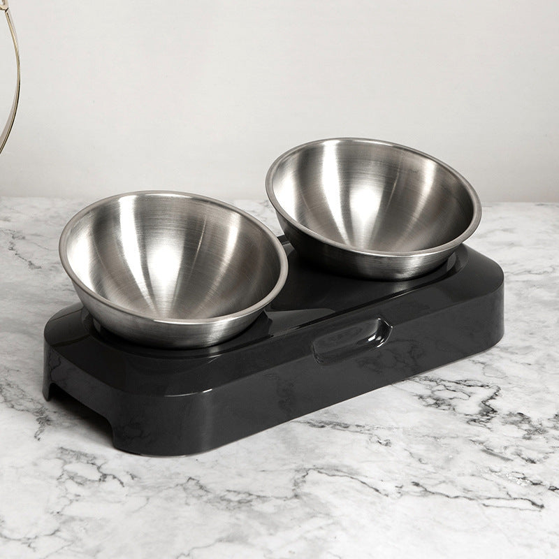 Pet Stainless Steel Bowl Pet Double