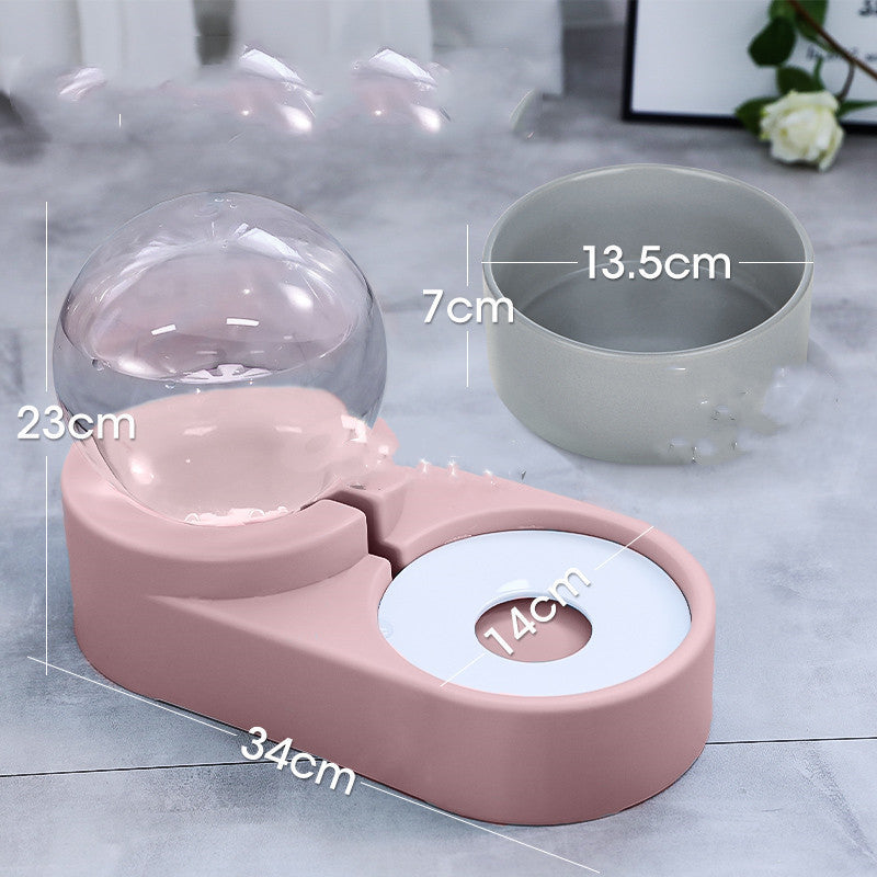 Automatic Feeder For Kitten Water Drinking Bowl Feeding Container