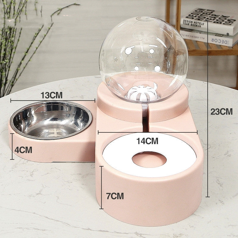 Automatic Feeder For Kitten Water Drinking Bowl Feeding Container
