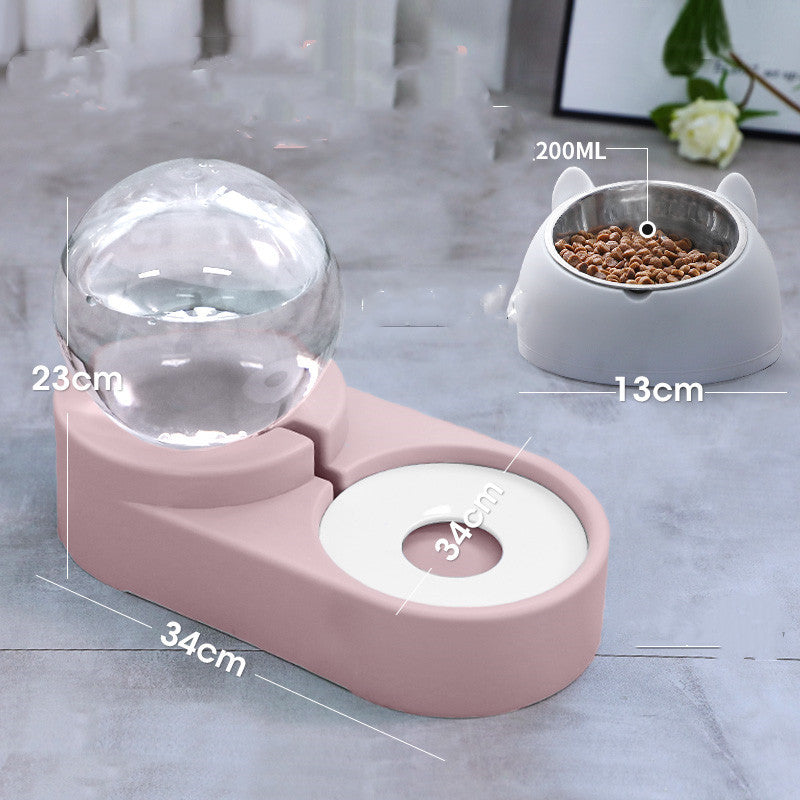 Automatic Feeder For Kitten Water Drinking Bowl Feeding Container