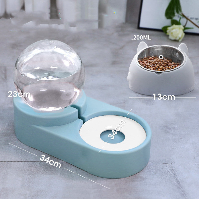 Automatic Feeder For Kitten Water Drinking Bowl Feeding Container