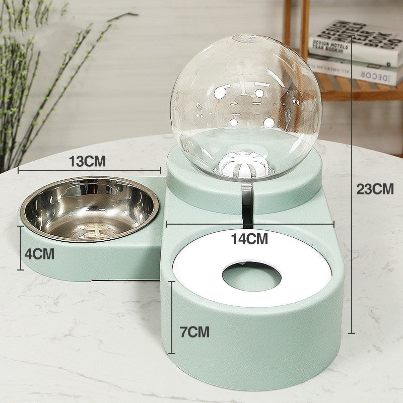 Automatic Feeder For Kitten Water Drinking Bowl Feeding Container