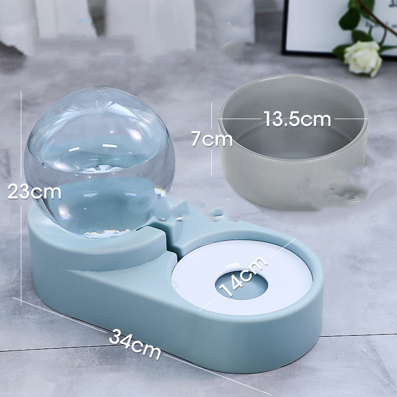 Automatic Feeder For Kitten Water Drinking Bowl Feeding Container