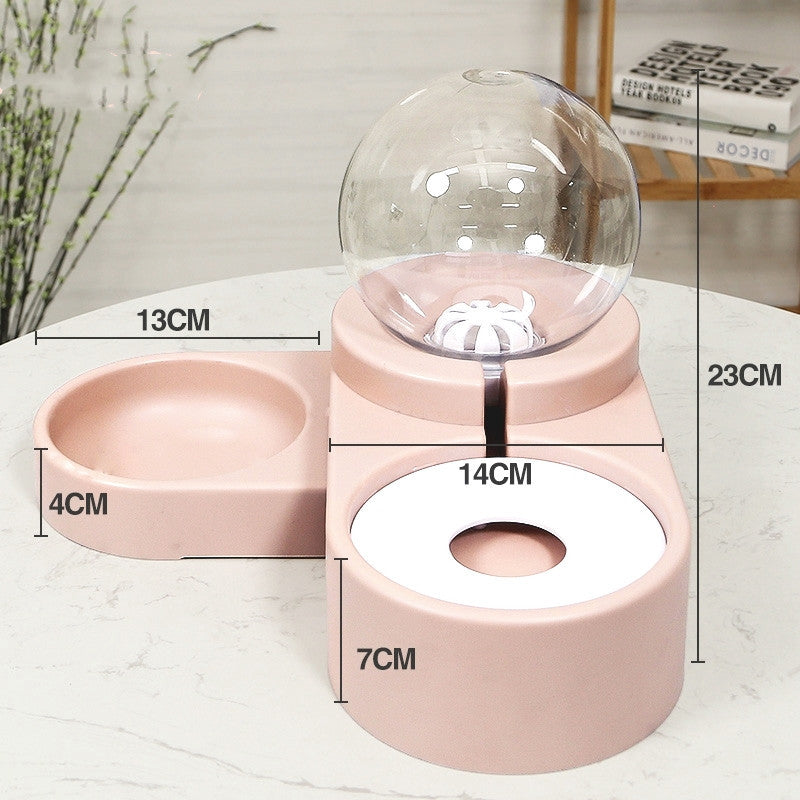 Automatic Feeder For Kitten Water Drinking Bowl Feeding Container