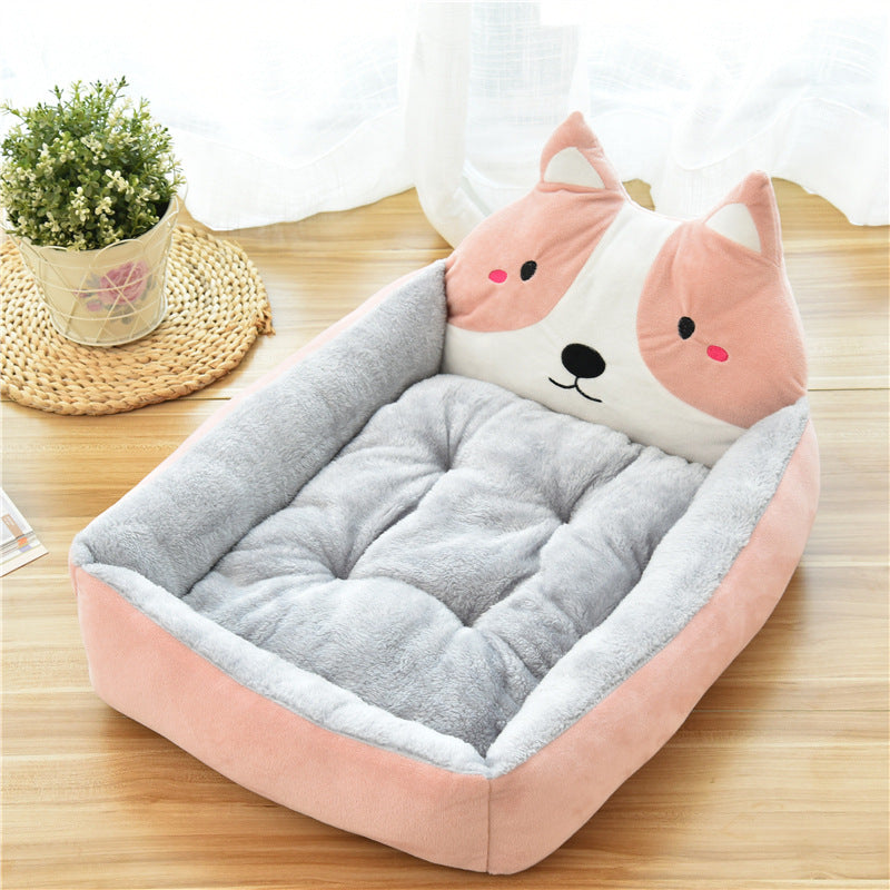 Dog House Soft Fleece Nest Dog Baskets
