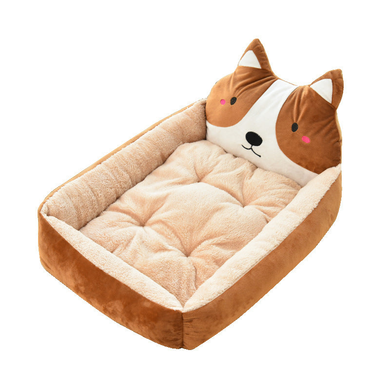 Dog House Soft Fleece Nest Dog Baskets