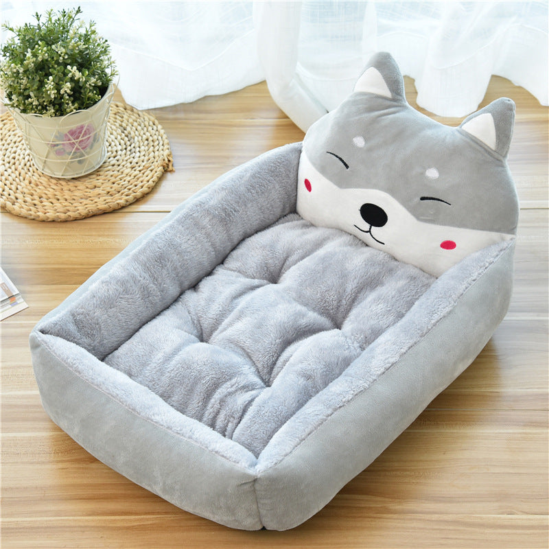 Dog House Soft Fleece Nest Dog Baskets
