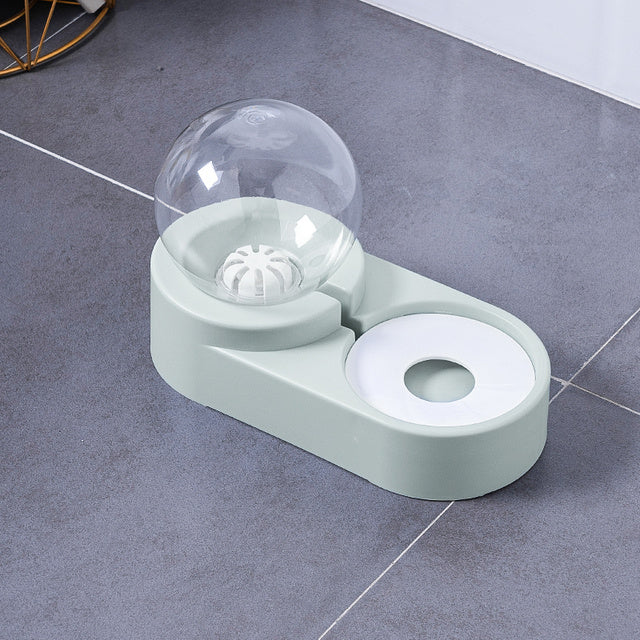 Automatic Feeder For Kitten Water Drinking Bowl Feeding Container
