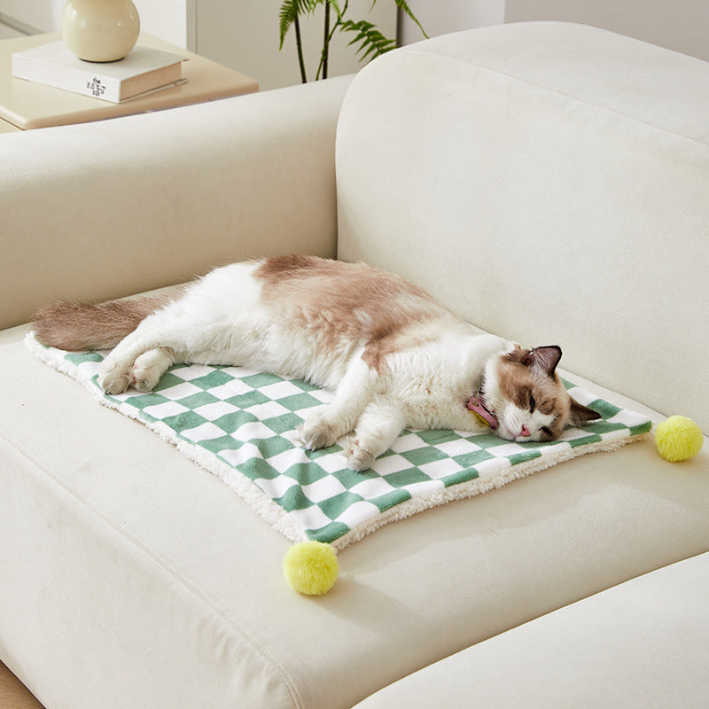 Comfortable Bed For Cats Dogs Plush Pet Blanket