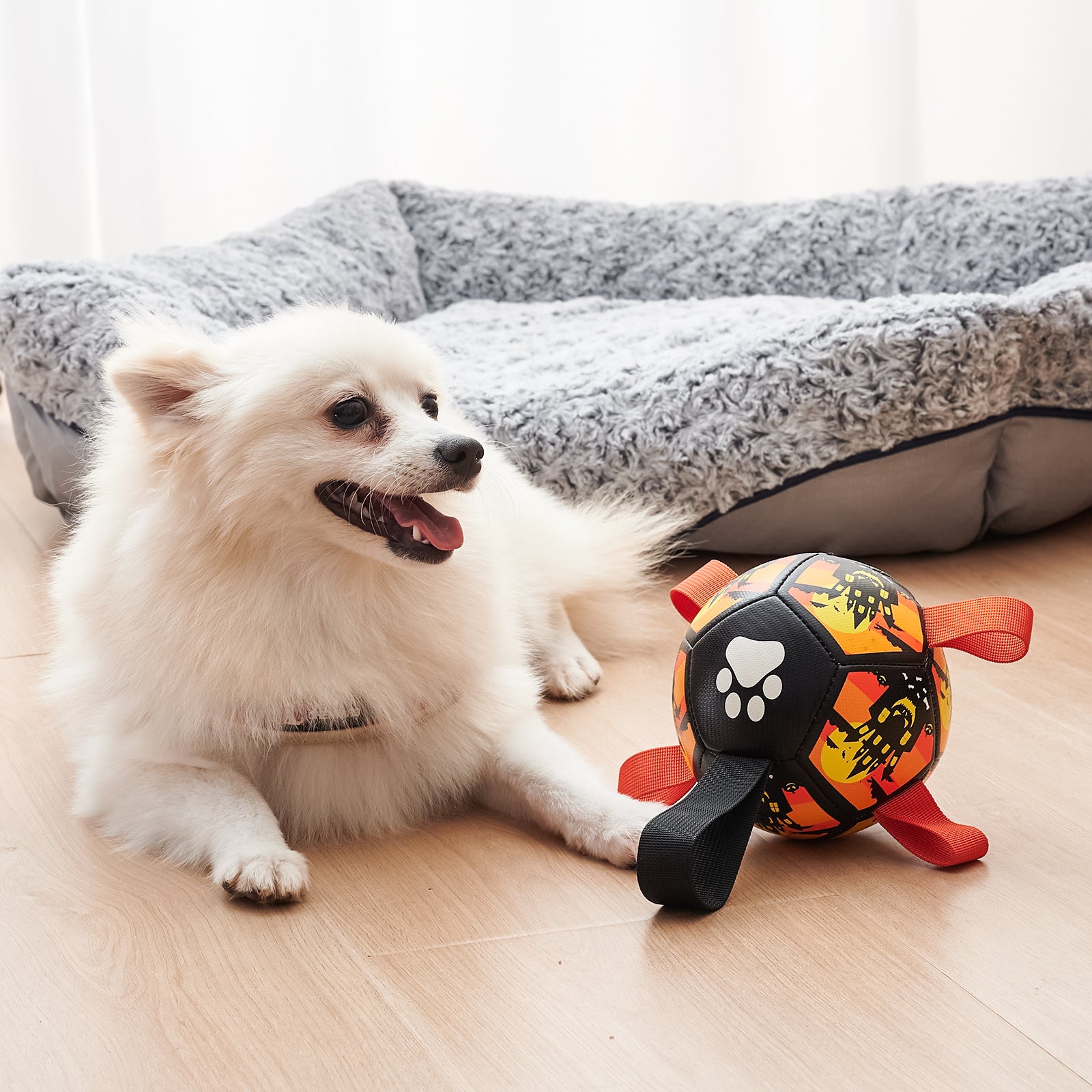 Dog Soccer Balls Toy With Straps