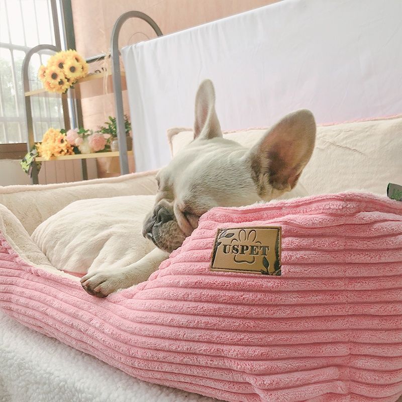 Washable Plush Warm Pet Kennel Dog Bed