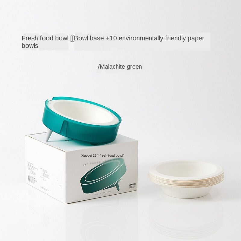 Cat Disposable Food Bowl Replaceable Portable Bowl