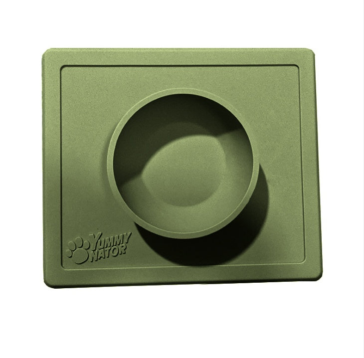 anti-splash anti-sprinkler silicone pet bowl pet plate