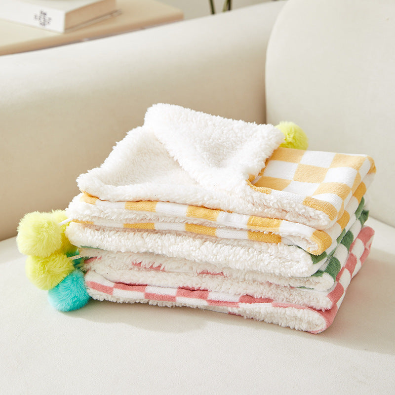 Comfortable Bed For Cats Dogs Plush Pet Blanket