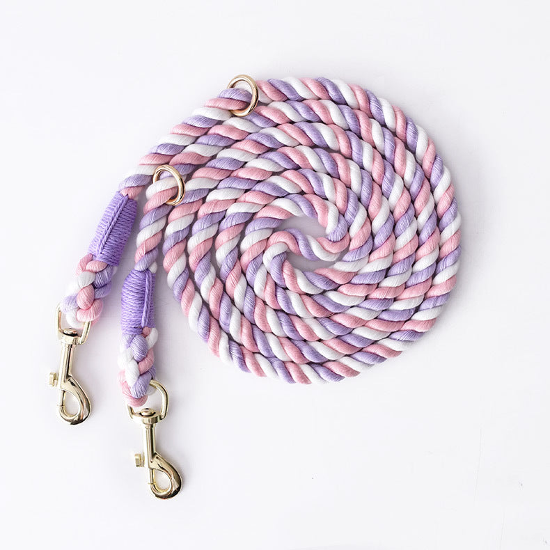 Rainbow Knitting Of Traction Rope