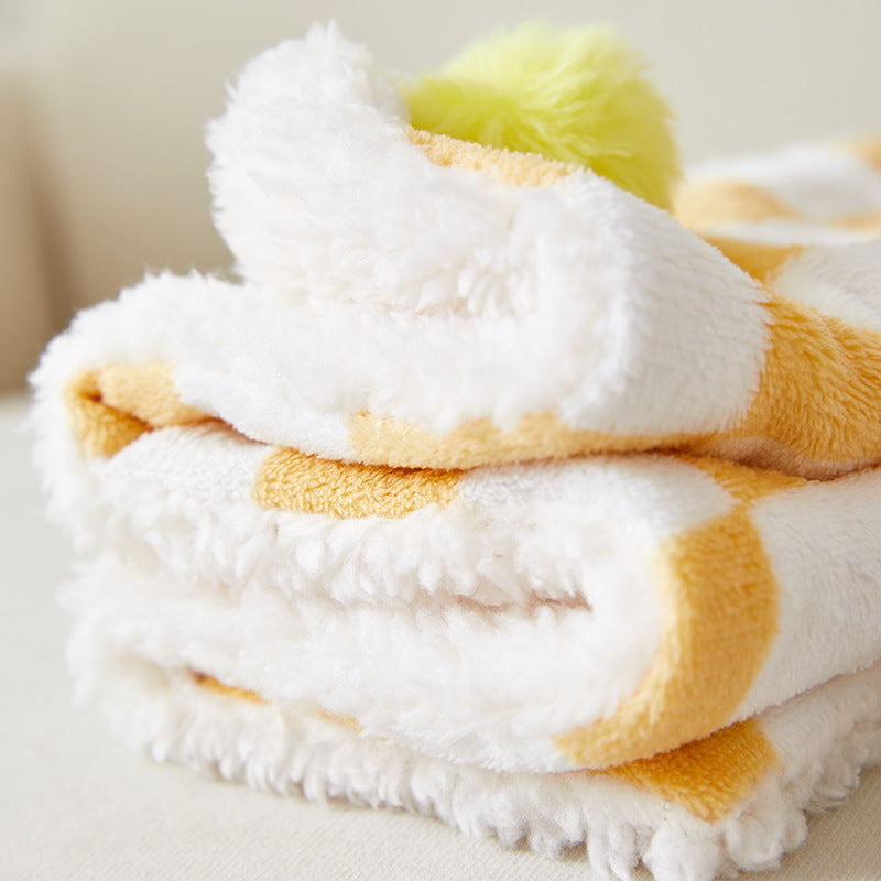 Comfortable Bed For Cats Dogs Plush Pet Blanket