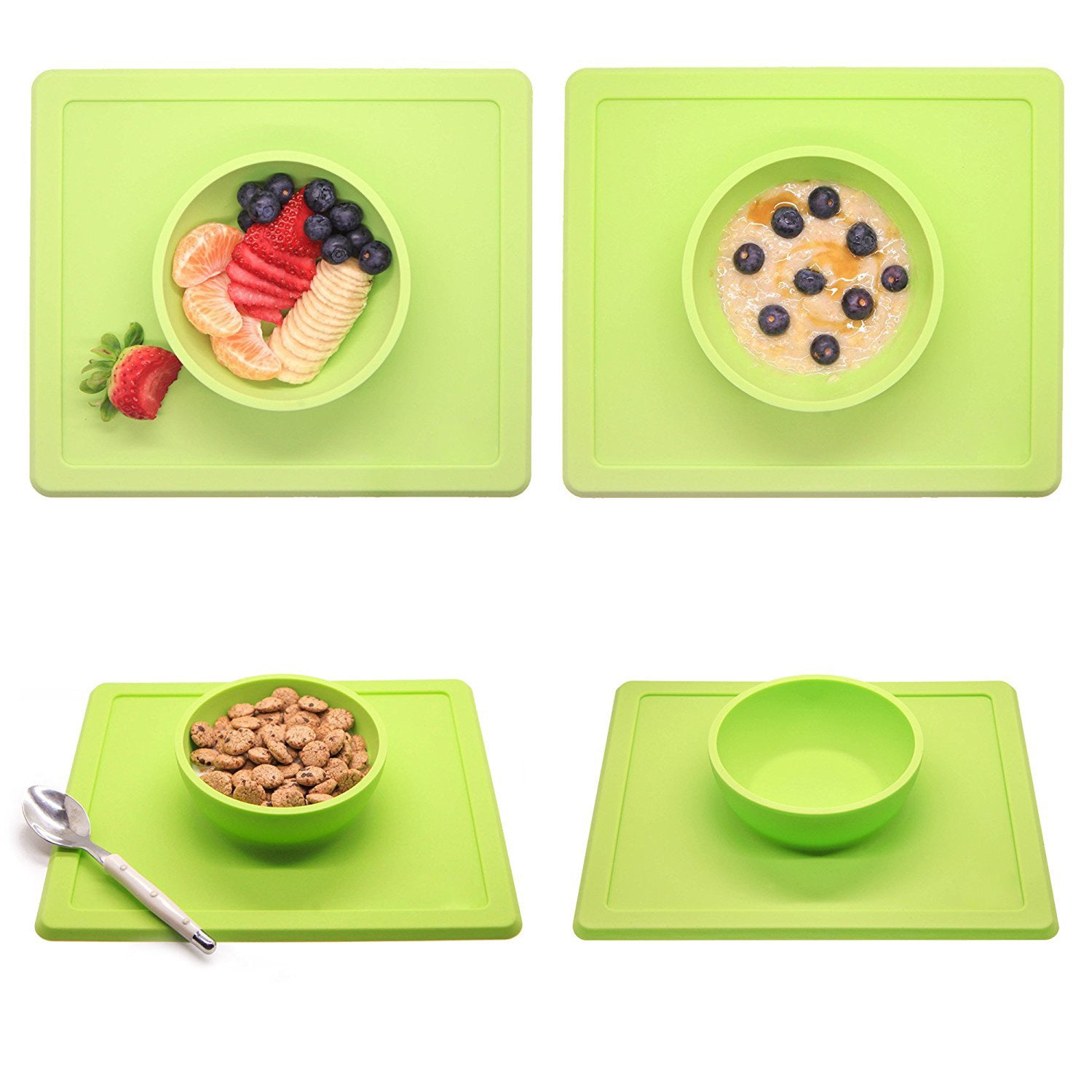 anti-splash anti-sprinkler silicone pet bowl pet plate