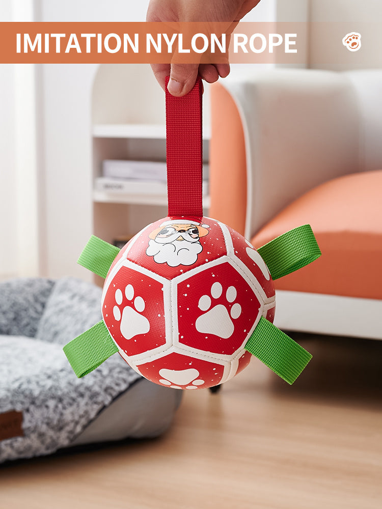 Dog Soccer Balls Toy With Straps