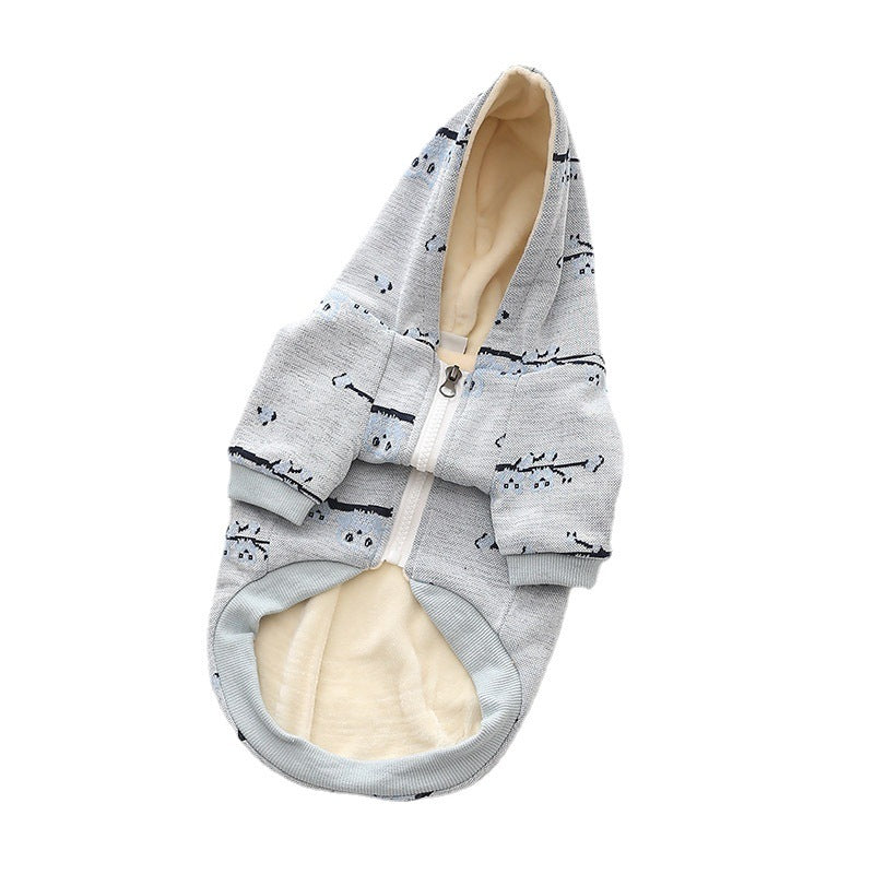 Casual Pet Clothes Dog Pattern Sweater