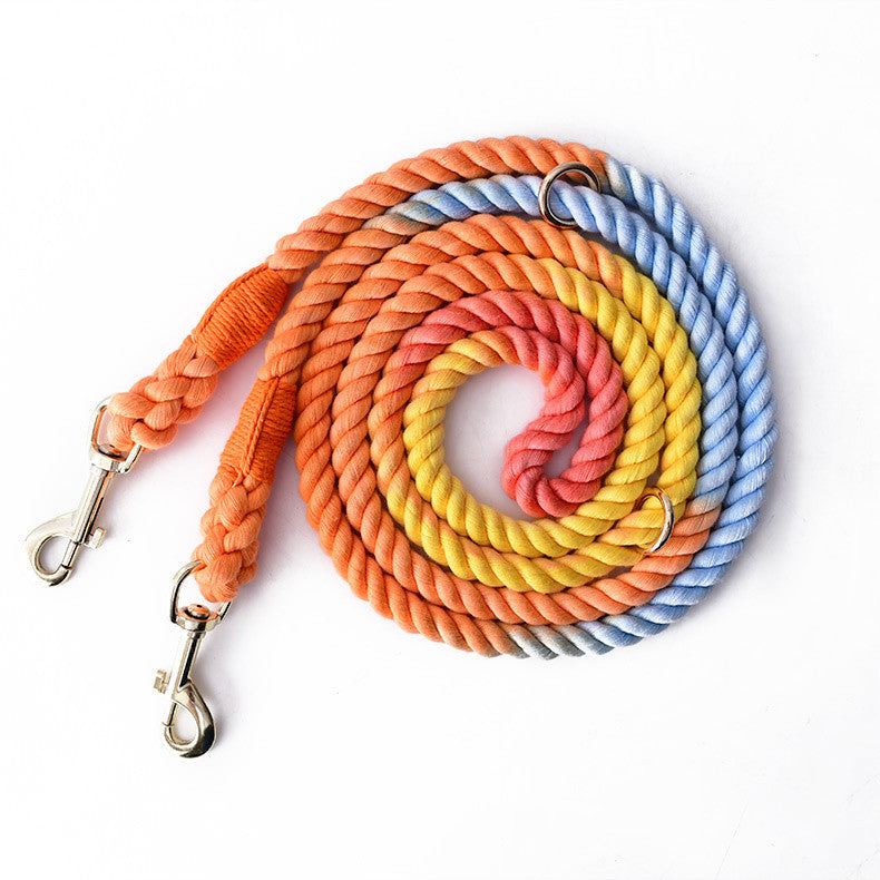 Rainbow Knitting Of Traction Rope