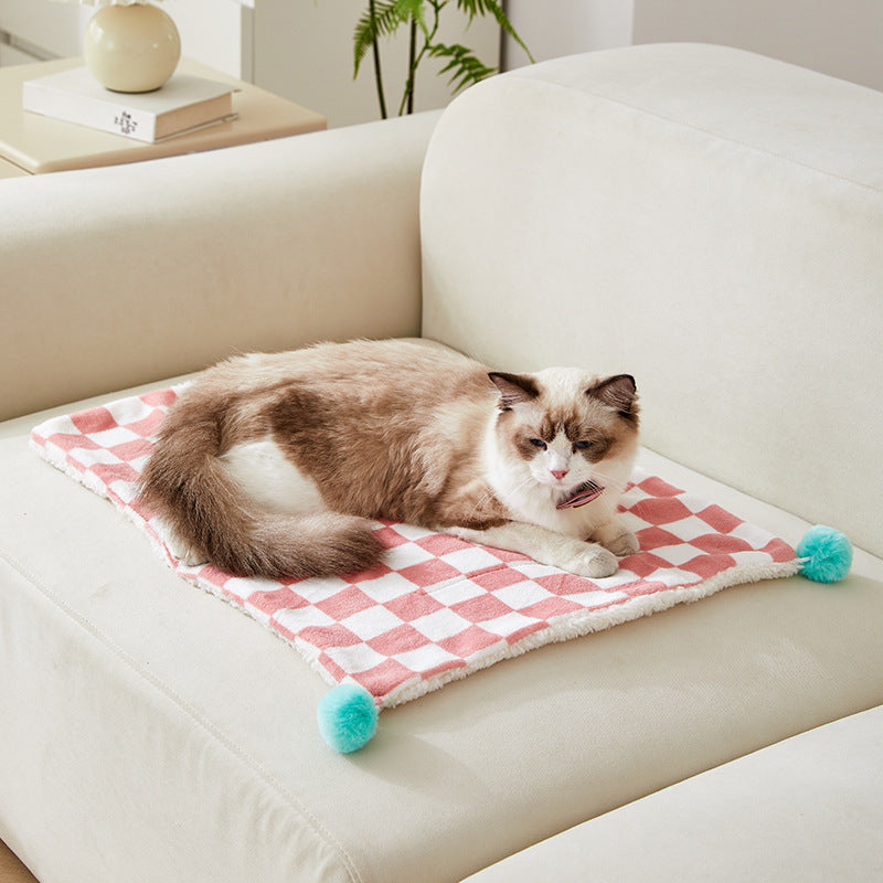 Comfortable Bed For Cats Dogs Plush Pet Blanket