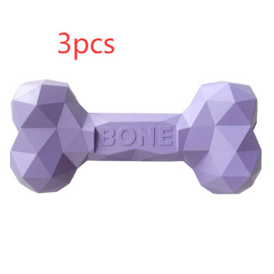 Teeth Grinding Bite Resistant Rubber Bone Toy