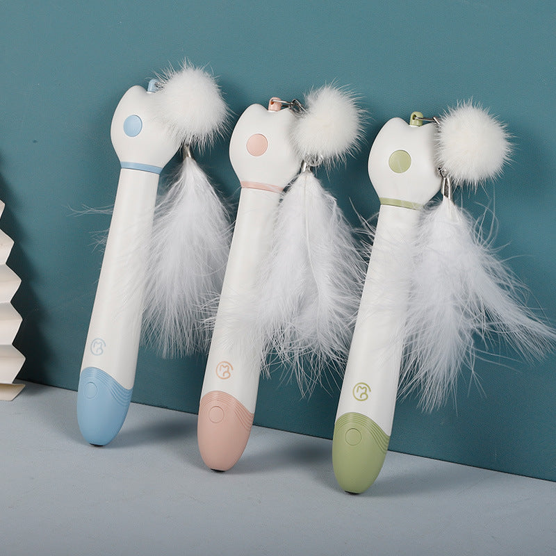 Laser Double-head Telescopic Funny Cat Stick Toy