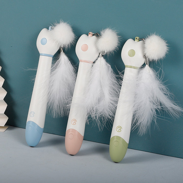 Laser Double-head Telescopic Funny Cat Stick Toy
